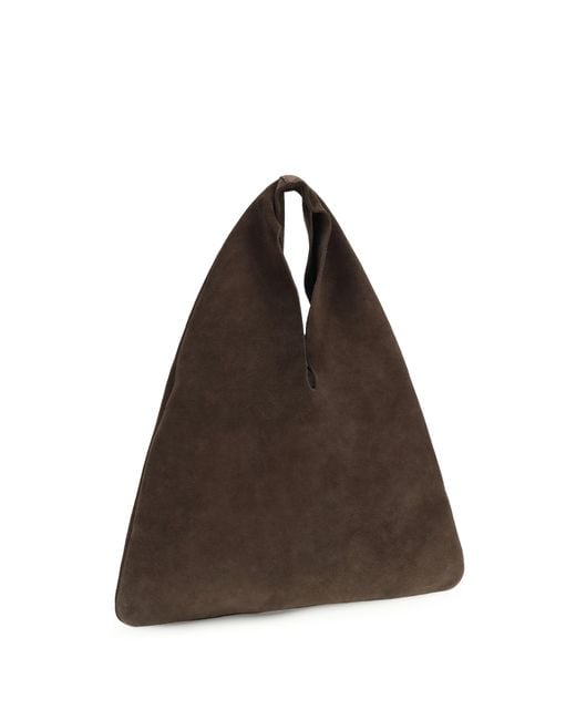 Manebí Brown Louis Handbag Suede Calf Leather Bos Taurus Shoulder Bags