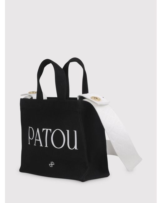 Patou Black Small Tote Bag