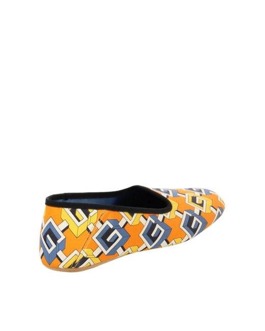 Gucci Blue Geometric G Print Satin Voyage Slippers Shoes Loafers & Sandals for men