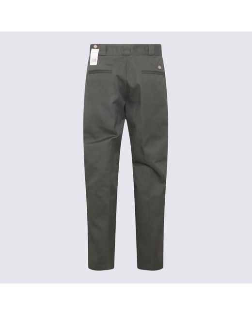 Dickies Gray Cotton Blend Pants for men
