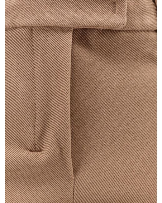 Max Mara Natural Umanita Cotton Blend Trousers