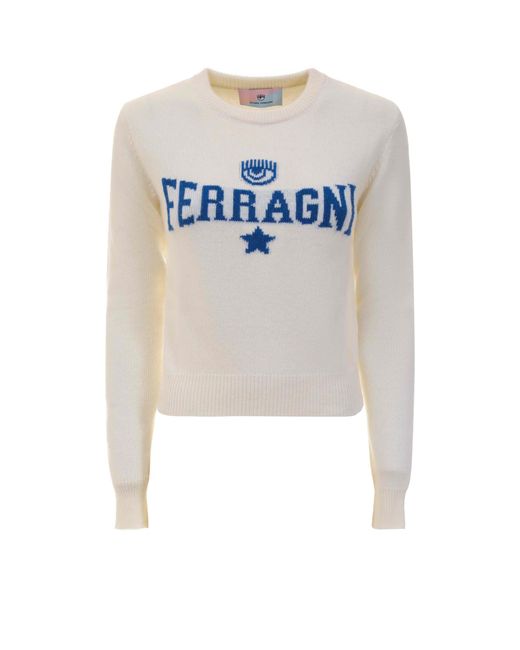 Chiara Ferragni White Sweater