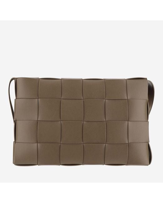 Bottega Veneta Brown Maxi Cassette Bag Leather Shoulder for men