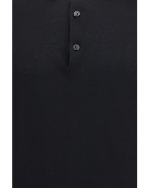 Premiata Black Polo Shirt Cotton for men