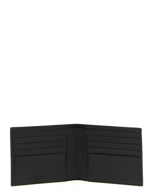 Ferragamo Black 'Gancini' Wallet for men