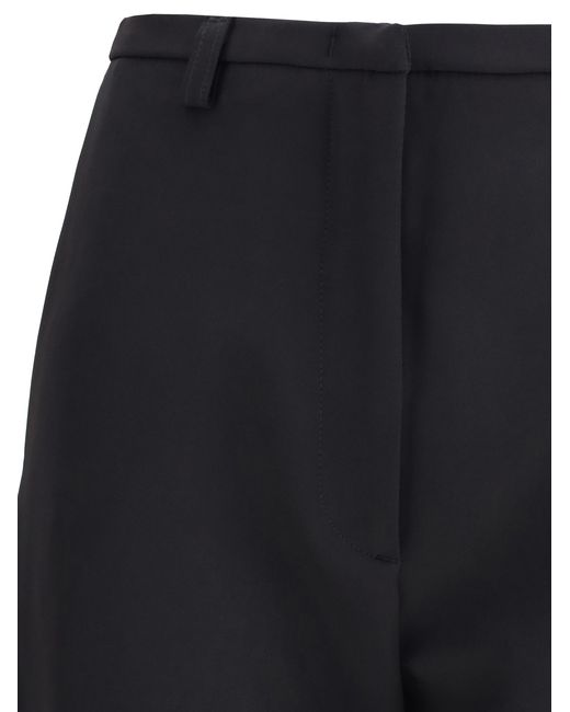 Thelatest Black Pants Carola Stretch Polyester Trousers