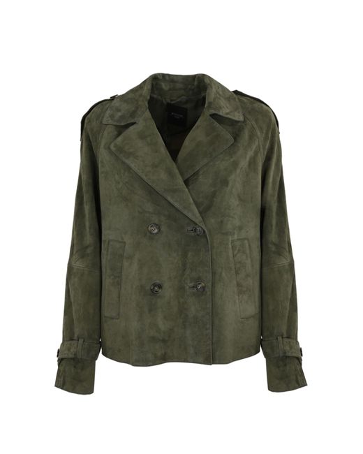 Weekend by Maxmara Green Oblato Double-Breasted Jacket