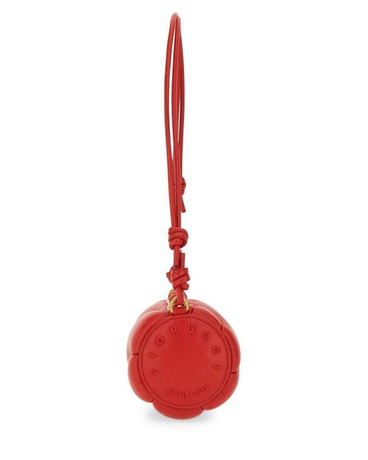Fiorucci Red Mini Mella Bag Leather Cotton Shoulder