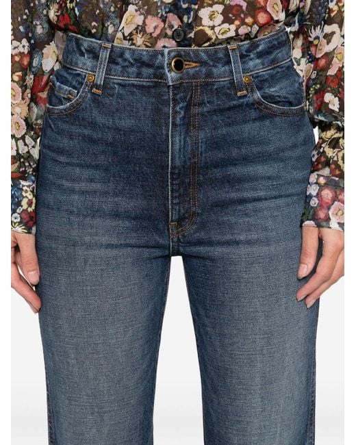 Khaite Blue Danielle High-Waisted Jeans
