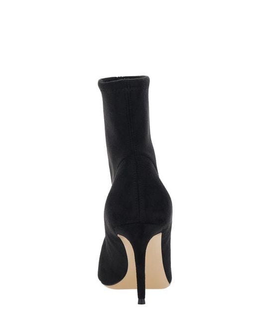 Casadei Black Ankle Boots Julia Camel Stretch Leather