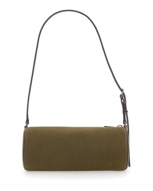 MICHAEL Michael Kors Gray Shoulder Bag Izzy Leather Cow
