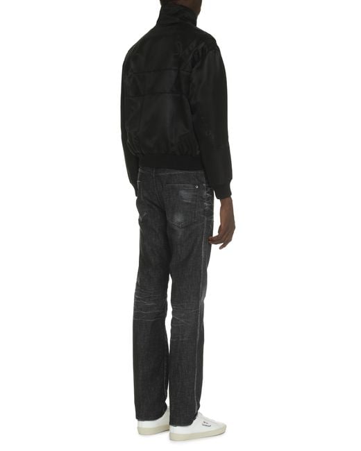 Saint Laurent Black Teddy Full-Zip Jacket Bomber for men