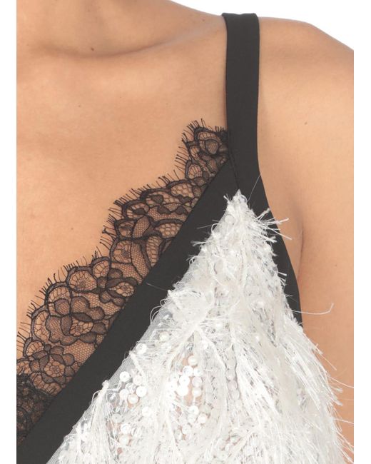 Elisabetta Franchi Black Crepe Jumpsuit With Embroidered Top