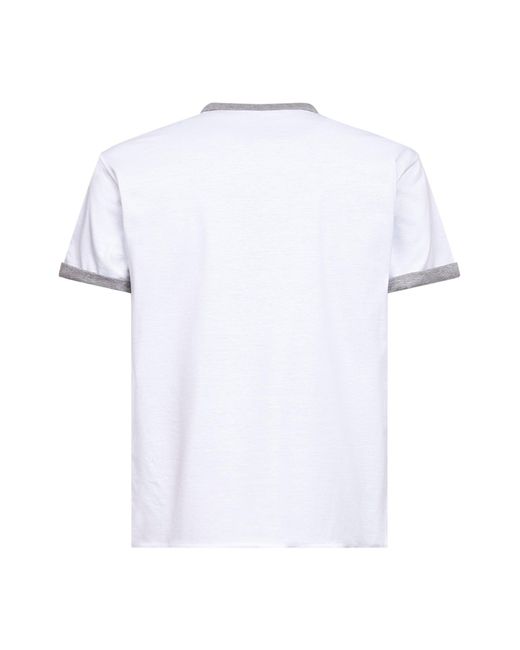 Prada White Reversible Cotton T-Shirt T-Shirts for men