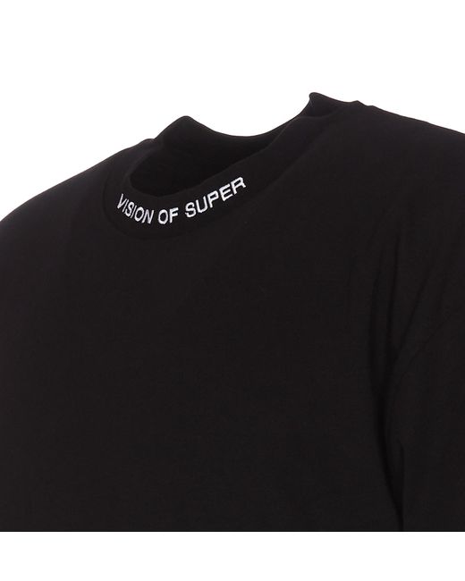 Vision Of Super Black Logo T-Shirt for men