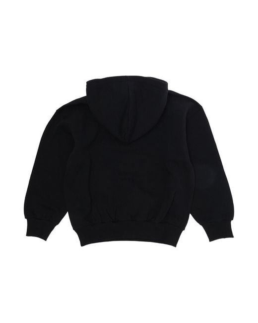 Moschino Black Hoodie Boy Cotton Hoods & Sweatshirts for men