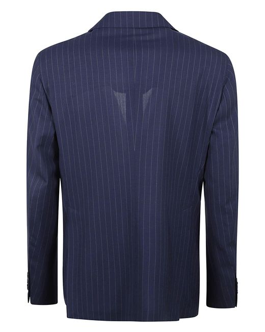 Tagliatore Blue Pinstripe Suit for men