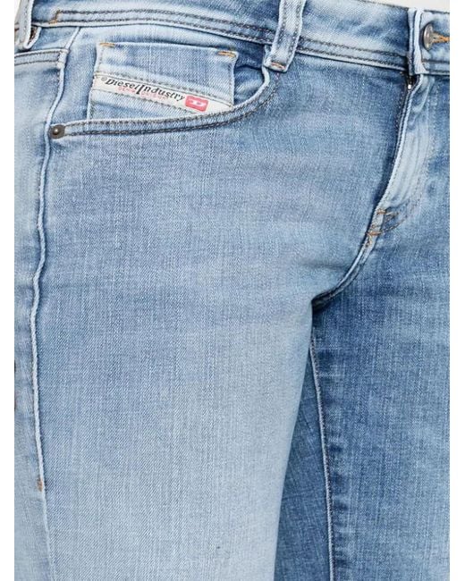 DIESEL Blue Stretch-Cotton D-Ebbey Jeans