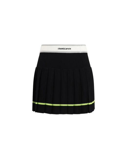 Casablanca Black Viscose Mini Skirt