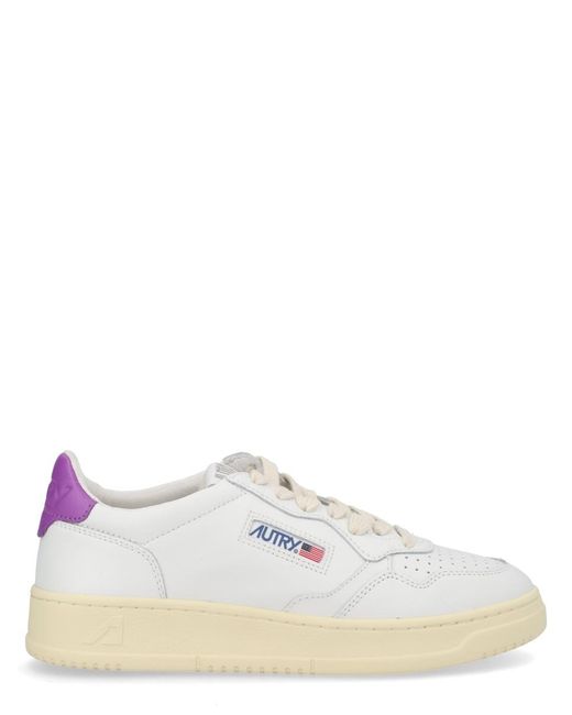 Autry White Medalist Low Sneaker Cow Leather Trainers
