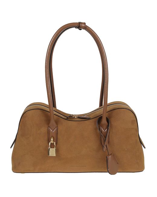 Stella McCartney Brown Tote Alter Suede