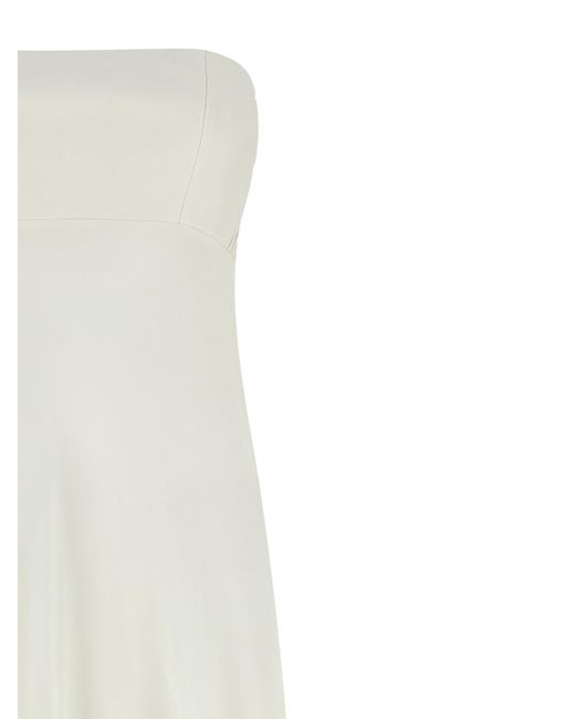 Giovanni bedin White Silk Long Dress