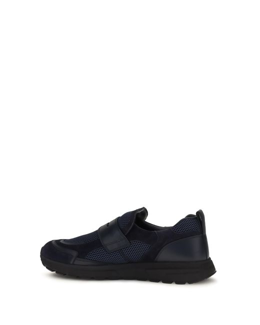 Prada Blue Loafers Sport Mesh for men