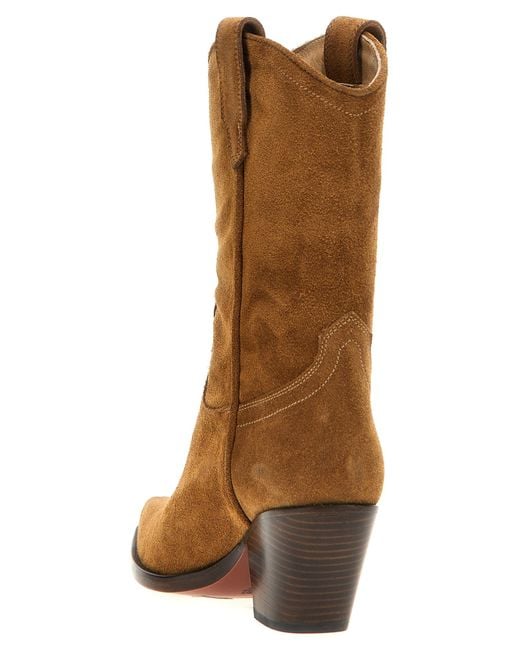 Sonora Boots Brown Clara Ankle Boots Calfskin Leather (Bos Taurus) Boots