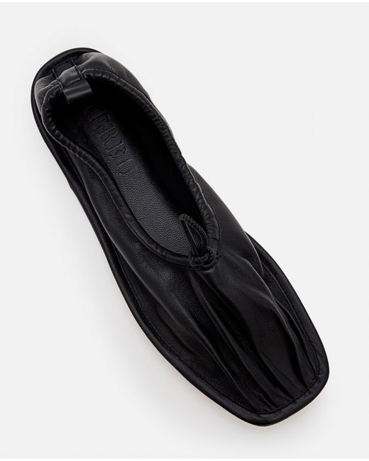 Hereu Black Puntera Soft Leather Ballet Flats