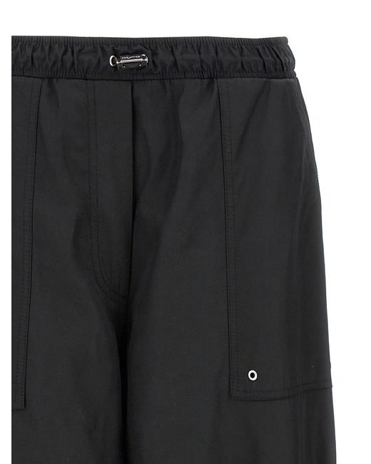 The Attico Black Relaxed-Fit Pants With Adjustable Drawstring