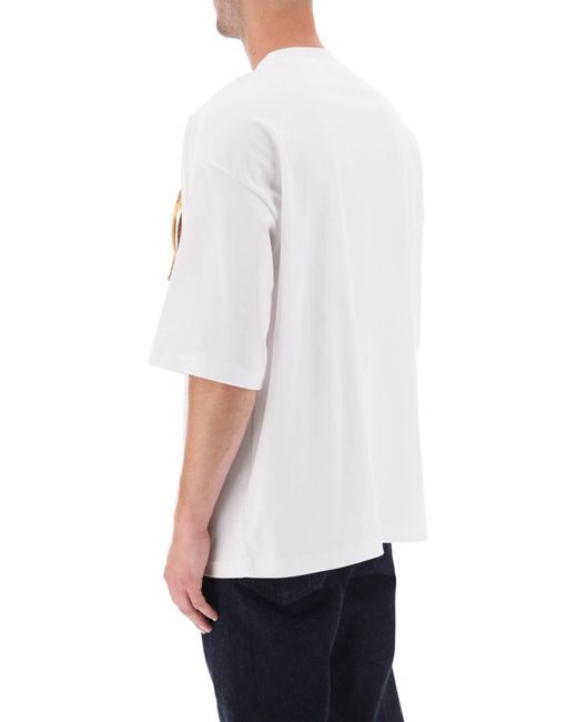 Lanvin White Curb Crew-Neck T-Shirt for men
