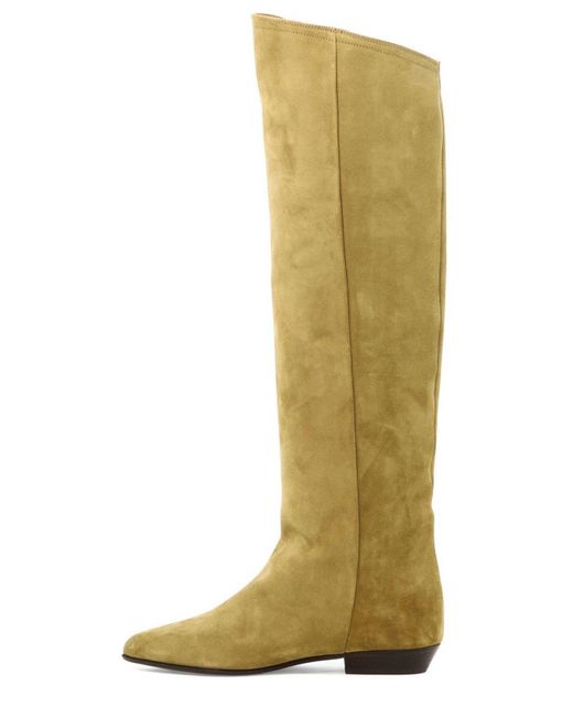 Isabel Marant Green Pointed Toe City Boots