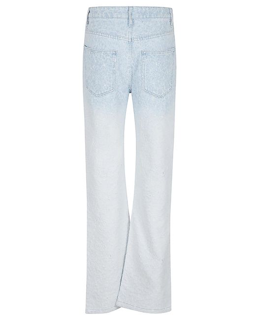 Rabanne Blue Flare Hem 5 Pockets Denim Jeans