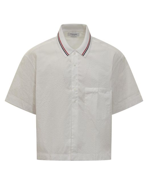 Thom Browne Gray Rugby Shirt for men