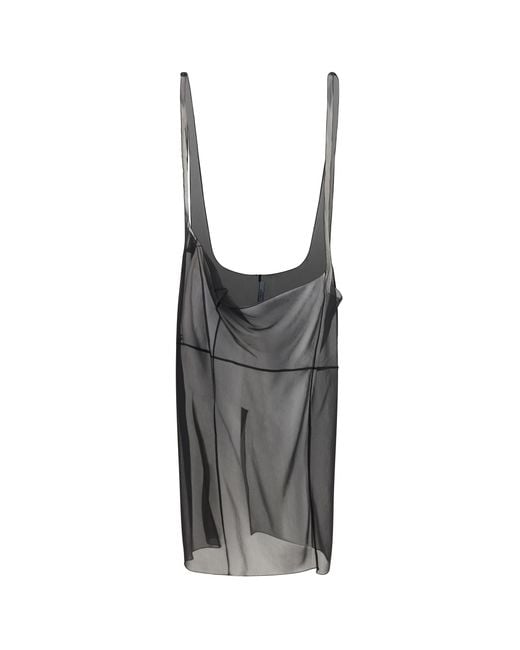 Prada Black Midi Skirt Cigaline With Suspender Straps, Polyester