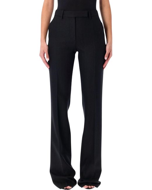 Tom Ford Blue Tailored Straight-Leg Trousers