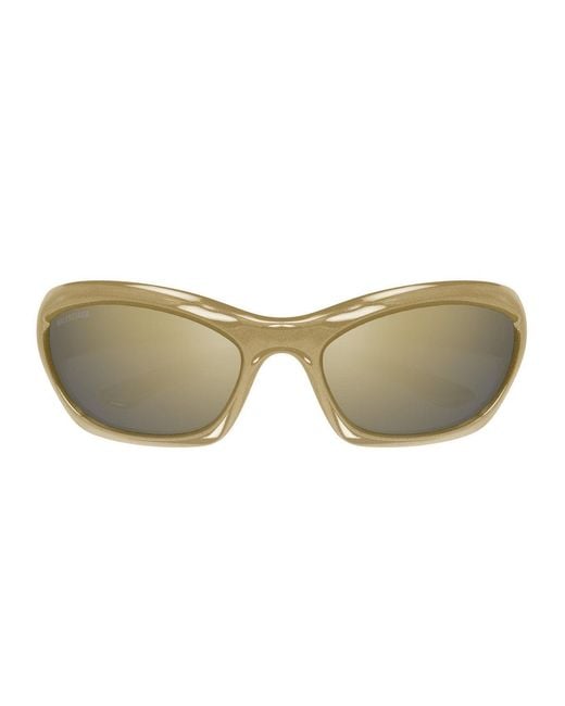 Balenciaga Green Bb0463S Linea Extreme Bio-Inettato Sunglasses