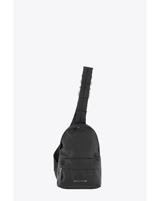 1017 ALYX 9SM Black Buckle Crossbody Bag Small Backpack With Single Shoulder Strap - Buckle Crossbody Bag