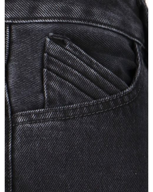 The Attico Black Oversized Cargo Jeans