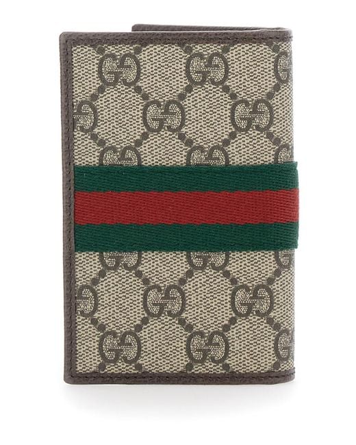 Gucci Gray Wallet Ophidia Leather Polyurethane for men