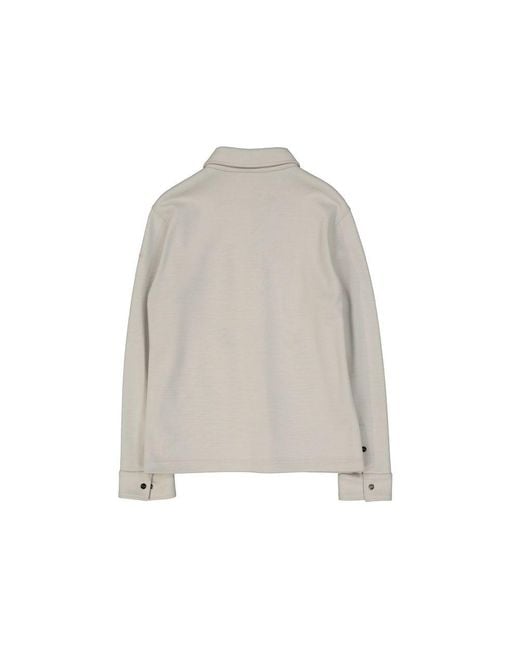 Herno Gray Polyamide Coat for men