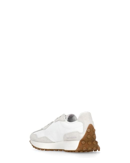 New Balance White 327 Sneakers