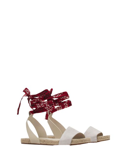 Lanvin Multicolor Domra Suede Espadrille Sandals