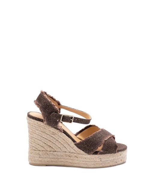 Castaner Pink Bromelia 8Ed 032 Linen Internal Ovine Leather Shoe