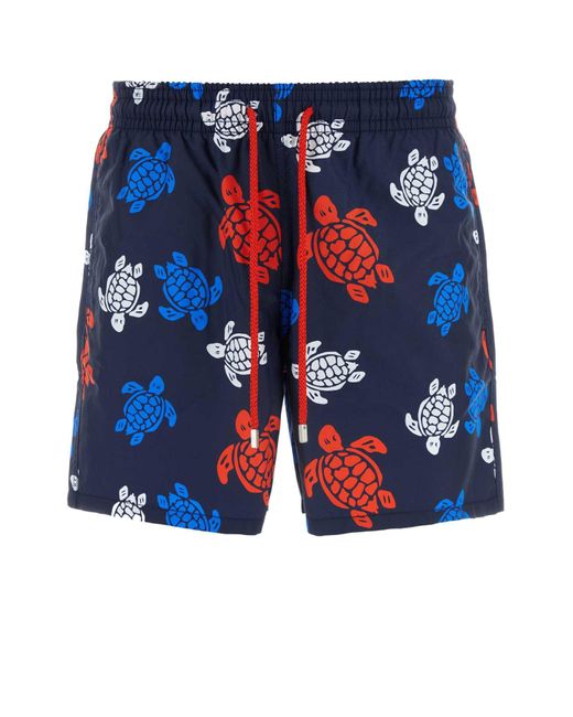 Vilebrequin Blue Tortues Multicolores Swimming Shorts for men