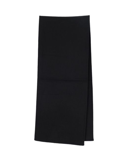 BERNER KUHL Black Scarfs Wool for men