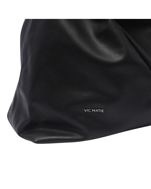 Vic Matié Black Shoulder Bag