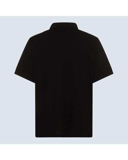 Y-3 Black Cotton Polo Shirt for men