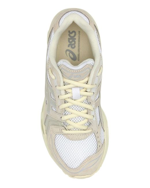 Asics White Two-Tone Mesh And Suede Gel-Kayano 14 Sneakers