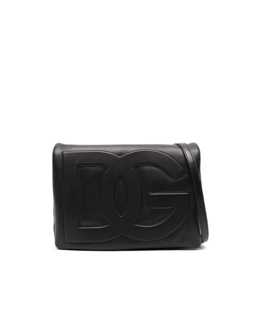 Dolce & Gabbana Black Plonge Shoulder Bag